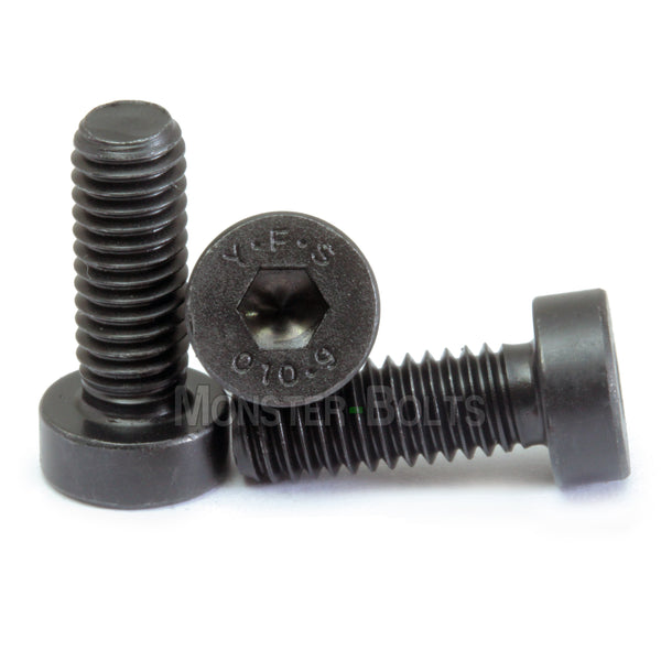 #6-32 Low Head Socket Cap screws Alloy Steel w/ Black Oxide, Coarse Thread - Monster Bolts