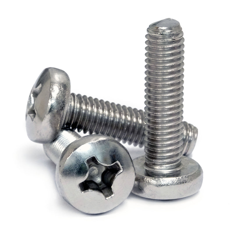 #6-32 Phillips Pan Head Machine screws, Stainless Steel 18-8