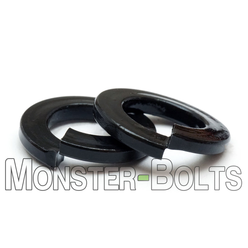 Metric Steel Split Lock Washers w Black Ox DIN 127B - Monster Bolts
