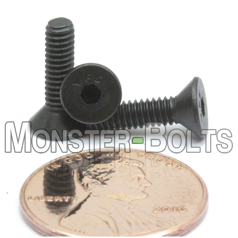 #5-40 Flat Head Socket Caps screws, Alloy Steel with Black Oxide