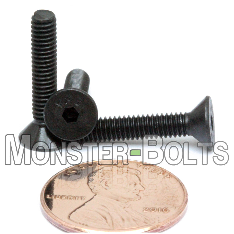 #6-40 Flat Head Socket Cap screws, Alloy Steel with Black Oxide, Fine Thread