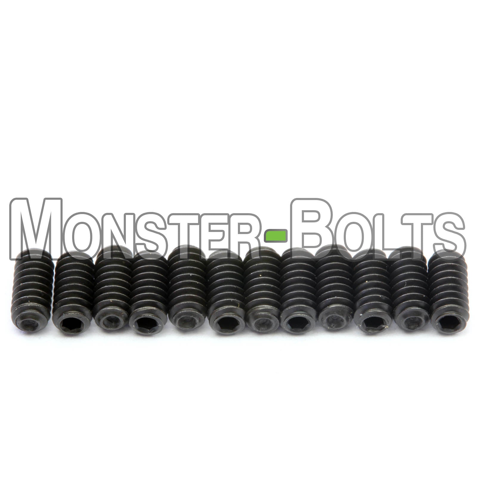 Black #4-40 Guitar Screws for Bridge Saddle Height Adjustment - For American made Fender Stratocaster and similar - Monster Bolts