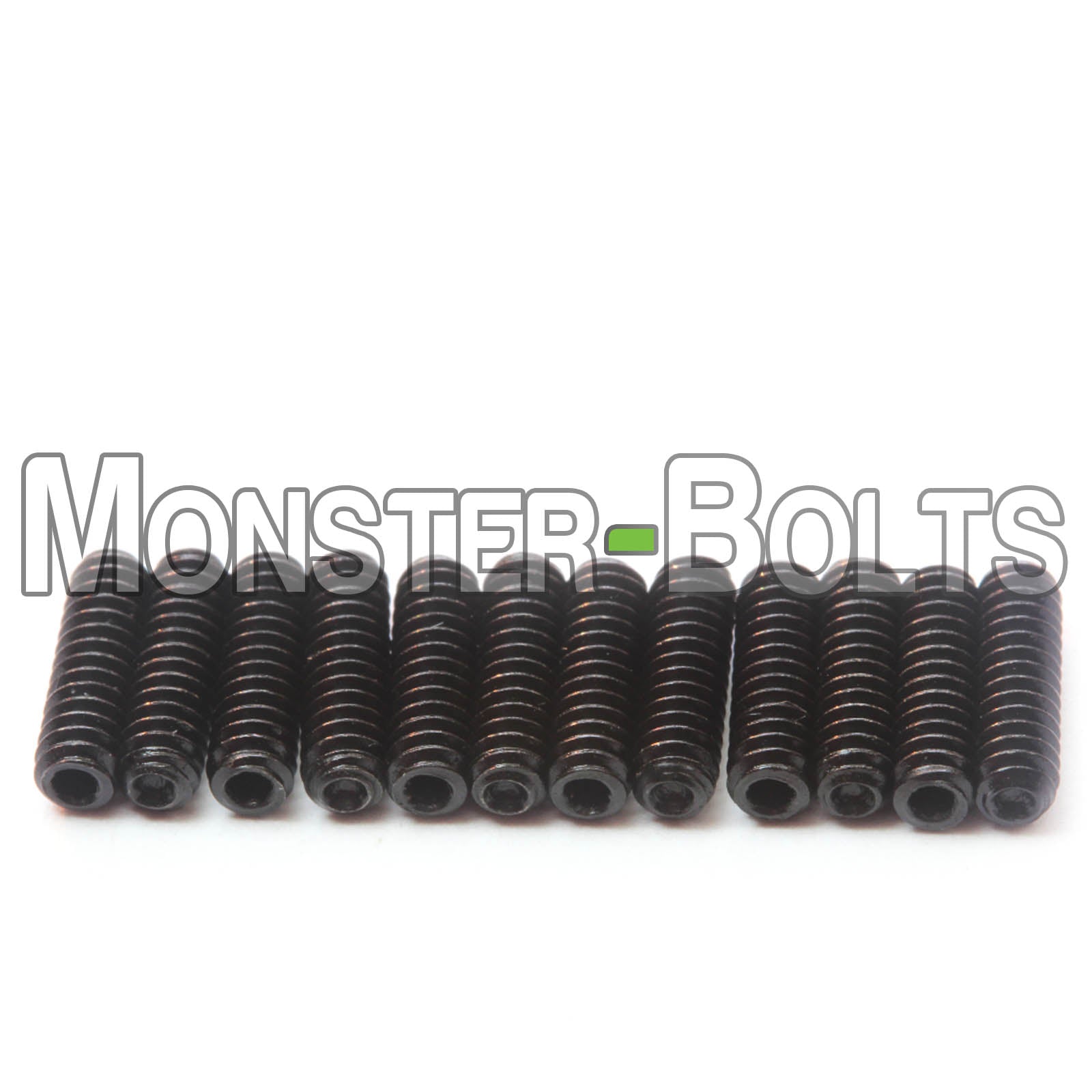 Black #4-40 Guitar Screws for Bridge Saddle Height Adjustment - For American made Fender Stratocaster and similar - Monster Bolts