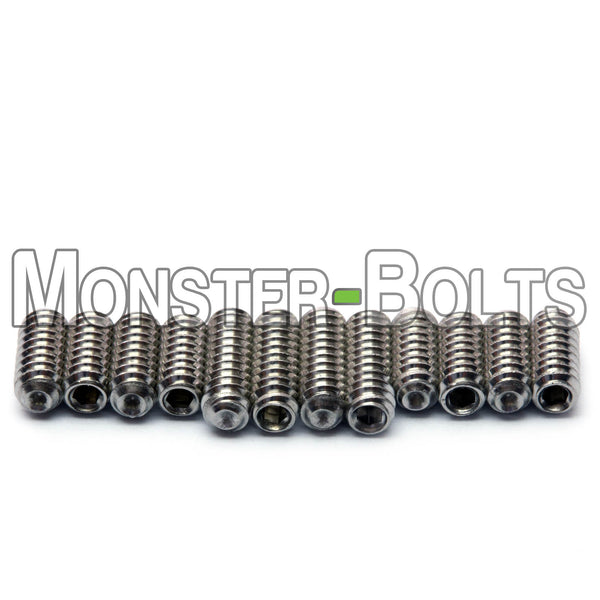 #4-40 Guitar Screws for Bridge Saddle Height Adjustment, Stainless Steel - For American made Fender Stratocaster and similar - Monster Bolts