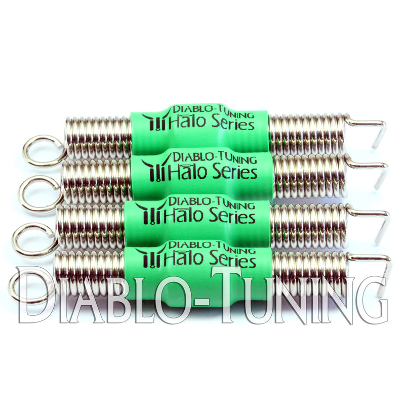 Green Halo Series - Noiseless Guitar Tremolo Springs - Monster Bolts