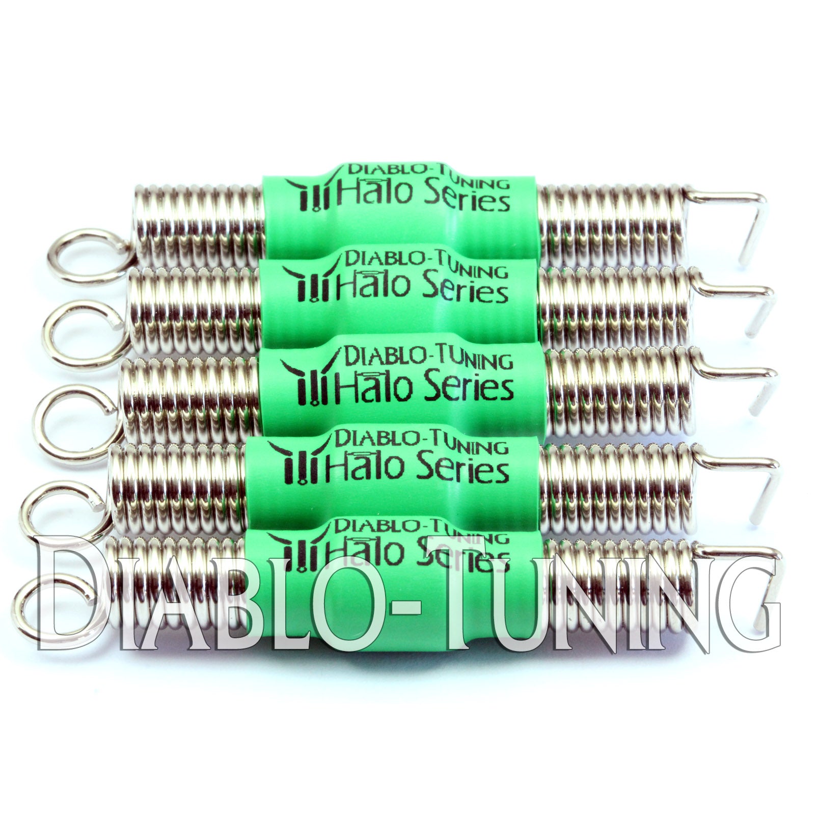 Green Halo Series - Noiseless Guitar Tremolo Springs - Monster Bolts