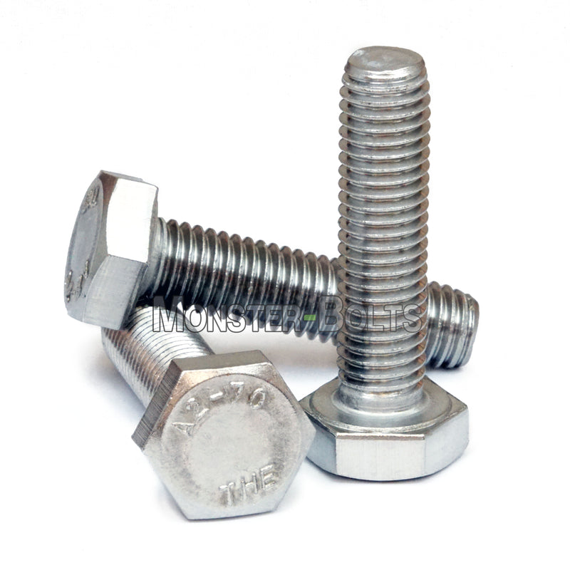 M4 Hex Bolts, Stainless Steel 18-8 (A2)