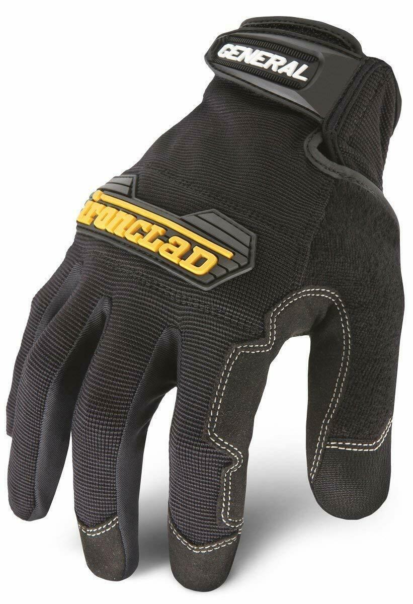 Ironclad GUG Black Mechanics General Utility Work All Purpose Gloves - Monster Bolts