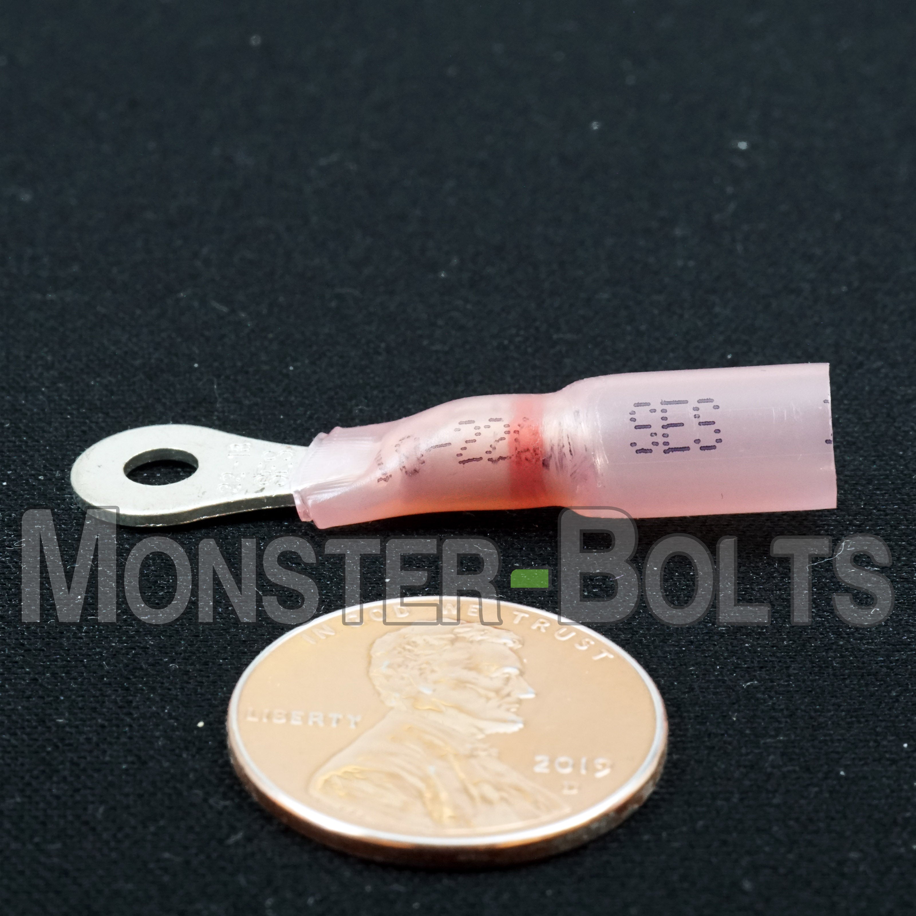 SES Krimpa-Seal Waterproof Crimp Long Neck Ring Terminals, Red 18-22 AWG - Monster Bolts