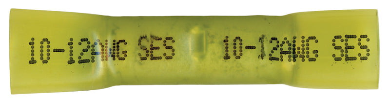 NSPA Krimpa-Seal Waterproof Crimp Butt Connectors, Yellow, 10-12 AWG