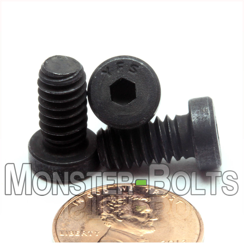 1/4-20 x 1/2" Low Head Socket Cap screws Alloy Steel w/ Black Oxide, Coarse Thread - Monster Bolts