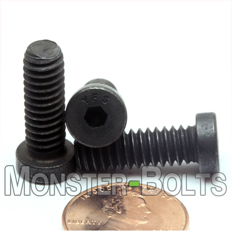 1/4-20 x 3/4" Low Head Socket Cap screws Alloy Steel w/ Black Oxide, Coarse Thread - Monster Bolts