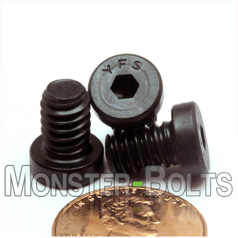 1/4-20 x 3/8" Low Head Socket Cap screws Alloy Steel w/ Black Oxide, Coarse Thread - Monster Bolts