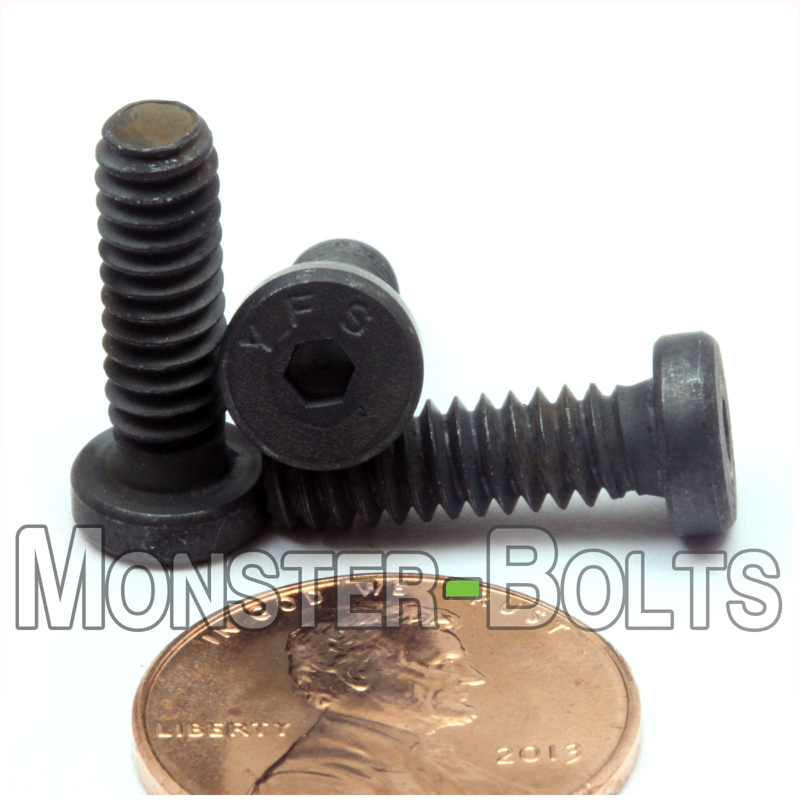 #10-24 X 5/8" Low Head Socket Cap screws Alloy Steel w/ Black Oxide, Coarse Thread - Monster Bolts