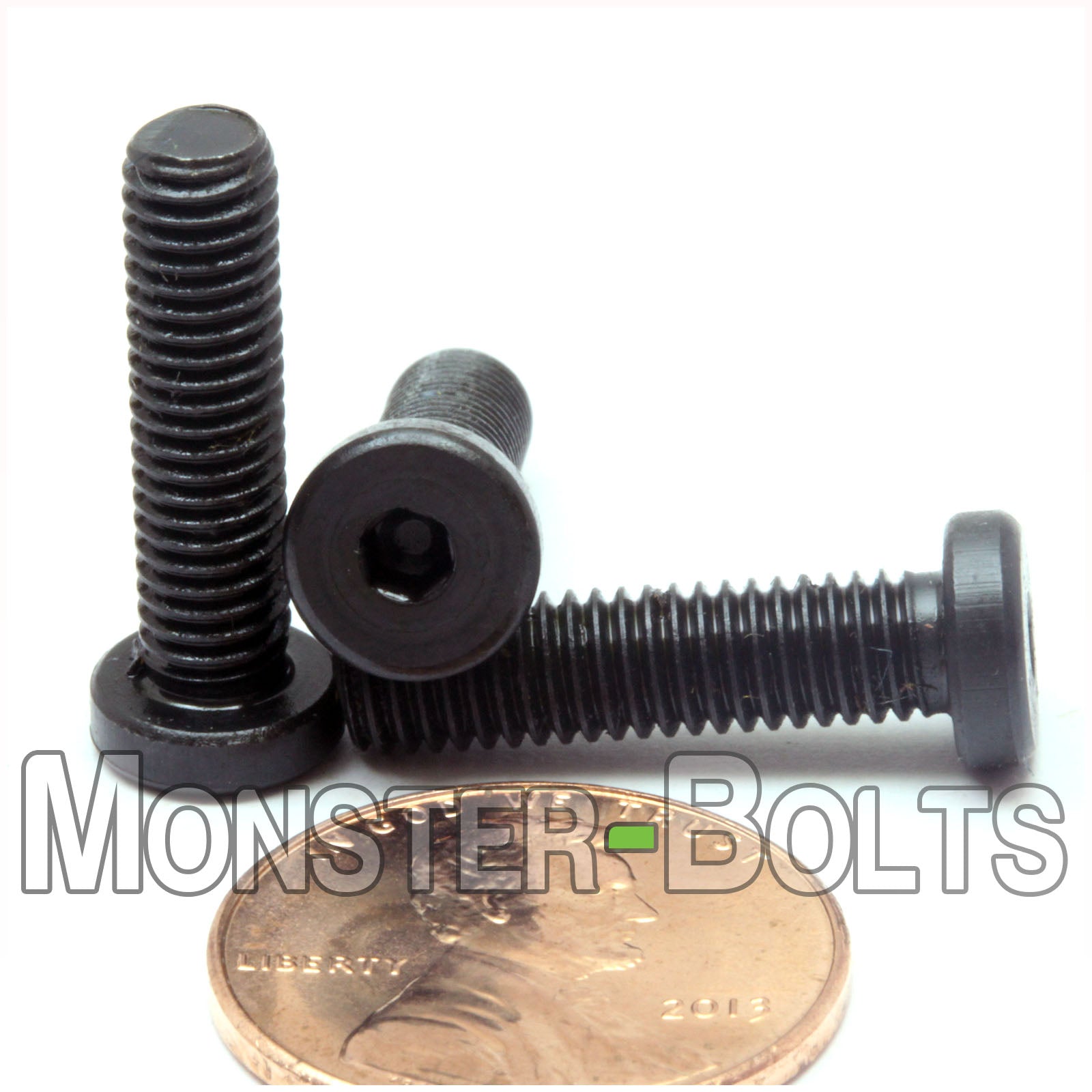 #10-32 x 3/4" Low Head Socket Cap screws Alloy Steel w/ Black Oxide, Coarse Thread - Monster Bolts