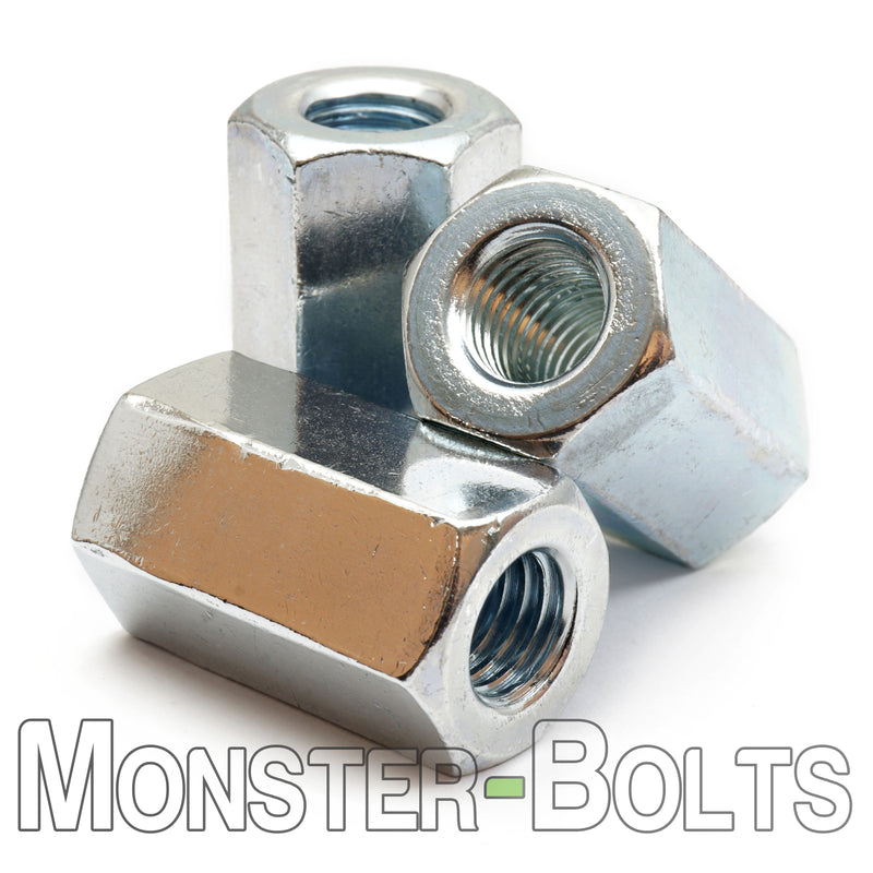 Hex Coupling Nuts, Zinc Plated Steel, Class 6 RoHS compliant - Monster Bolts