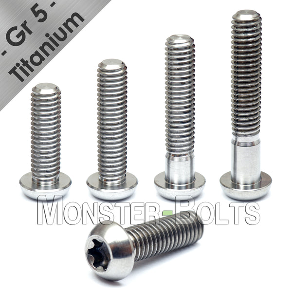 M6 Titanium Torx Button Head Caps screws ISO 7380 / DIN 9427