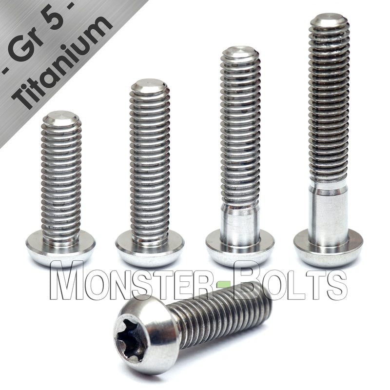 M4 Titanium Torx Button Head Cap screws ISO 7380 / DIN 9427