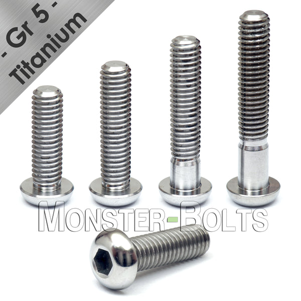 M5 Titanium Button Head Socket Caps screws ISO 7380 / DIN 9427