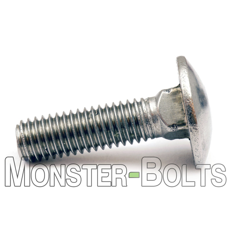 1/4"-20 Stainless Steel Carriage Bolts / Shaker Screen Bolts - A2 / 18-8