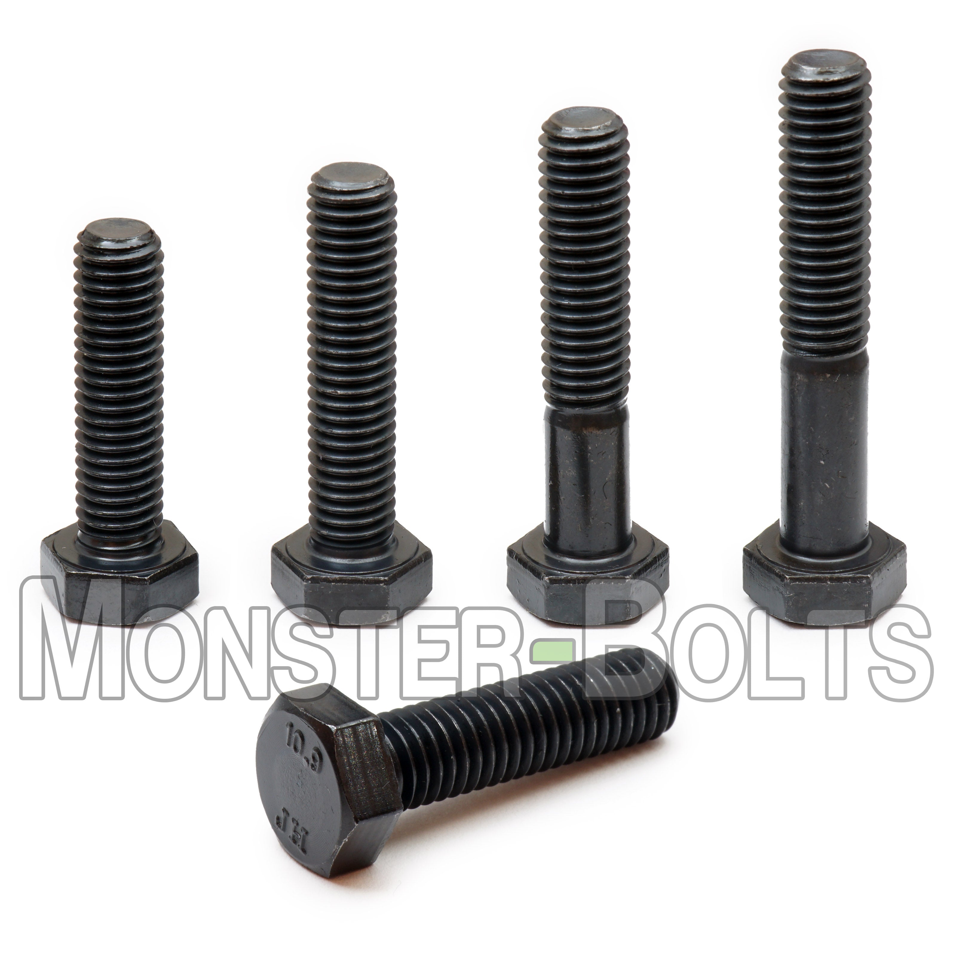 M6 Hex Bolts, 10.9 Alloy Steel w/ Black Oxide