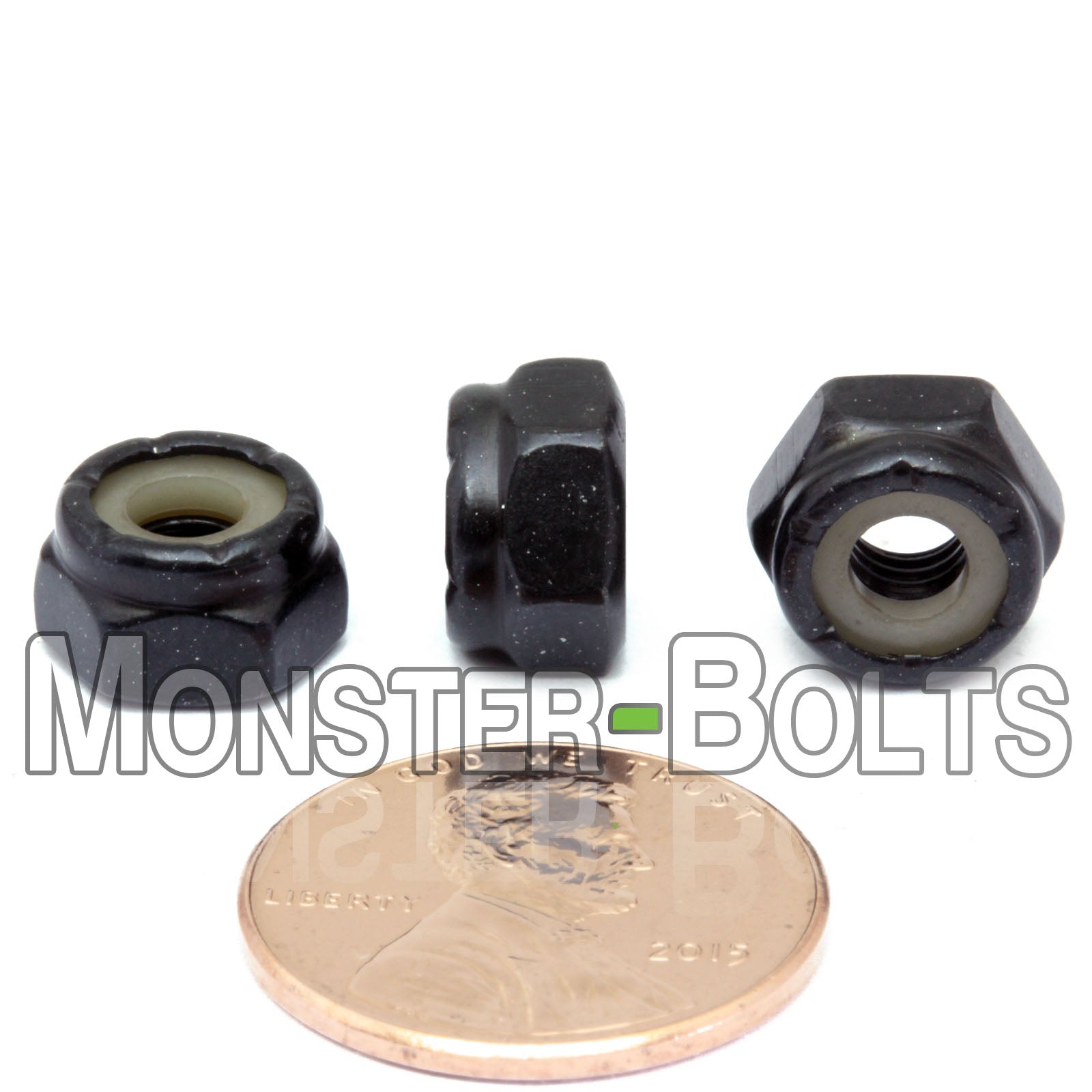 teel Nylon Insert Lock Nuts | Black Oxide Coating | Monster Bolts