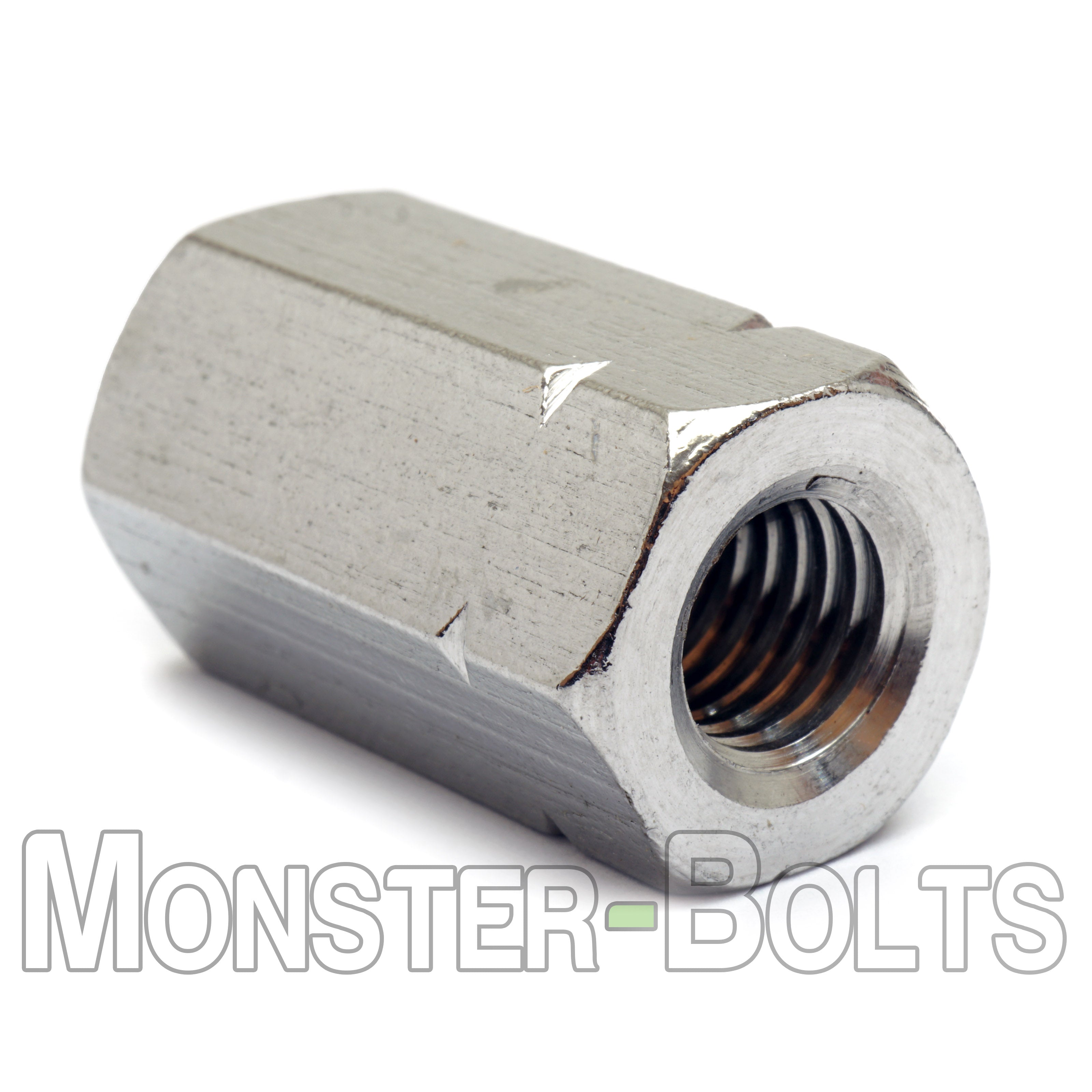 Hex Coupling Nuts, Stainless Steel A2 (18-8), DIN 6334