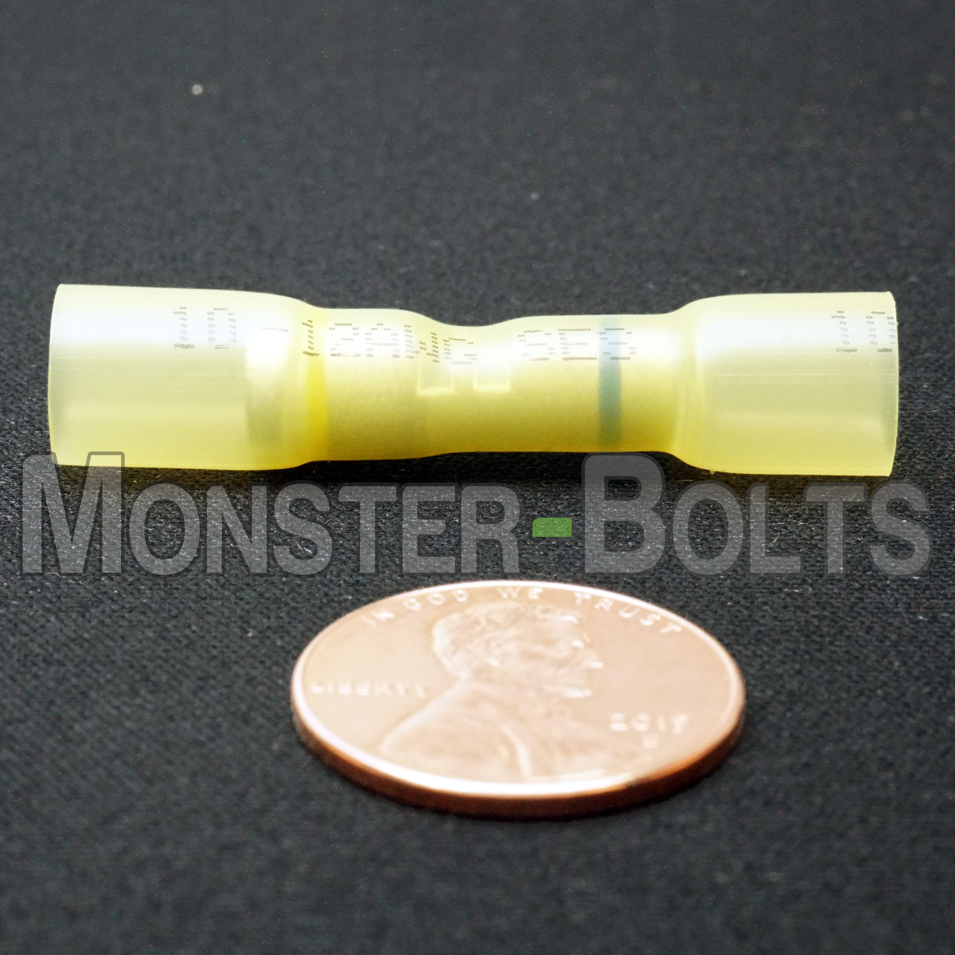 SES Krimpa-Seal Waterproof Crimp Step Down Butt Connectors, Yellow 16-14 to 12-10 AWG. - Monster Bolts