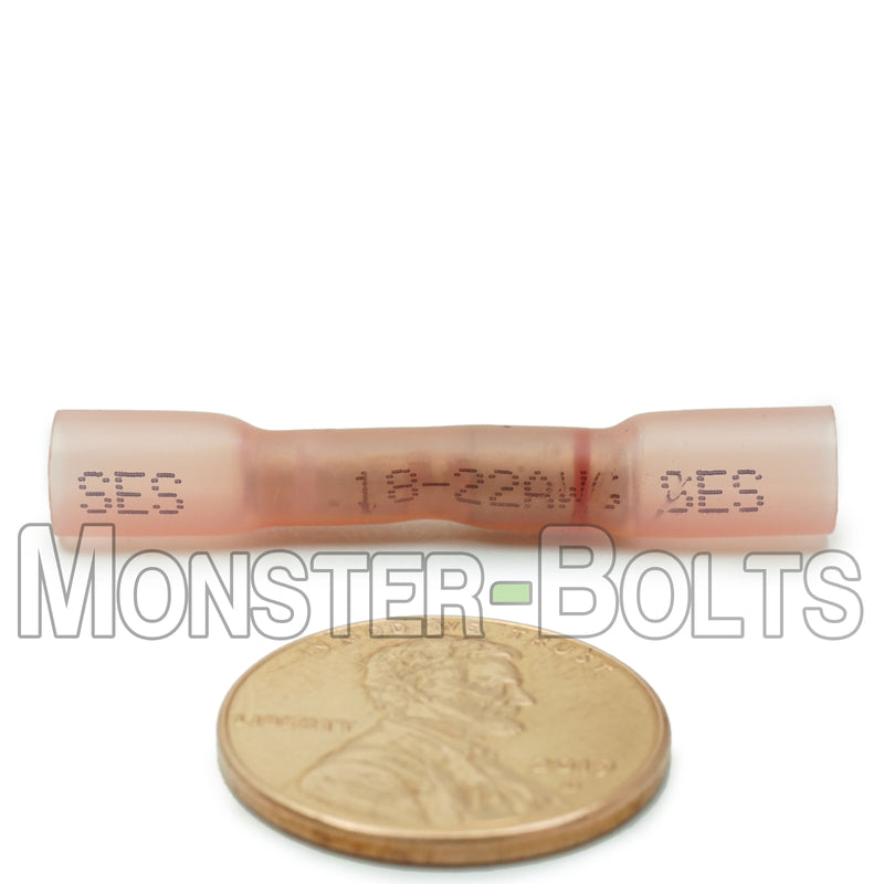 SES Krimpa-Seal Waterproof Crimp Step Down Butt Connectors, Red, 24-22 to 22-18 AWG. - Monster Bolts