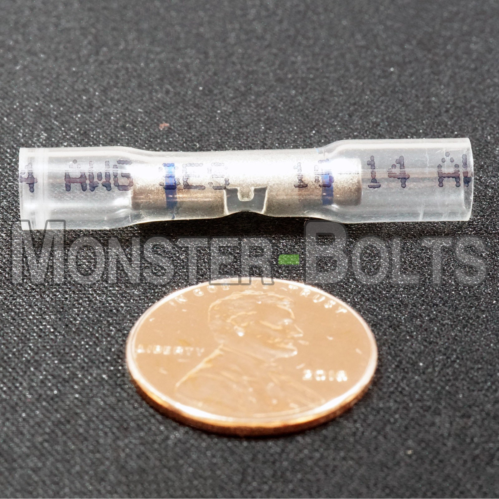 SES OptiSeal Waterproof Butt Connectors, Crystal Clear Tubing w/ Blue Stripes, 14-16 AWG. - Monster Bolts