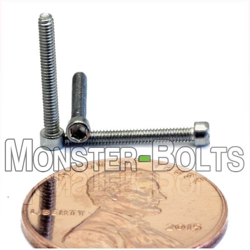 #0-80 Stainless Steel Socket Head Cap screws, Fine Thread, 18-8 / A2