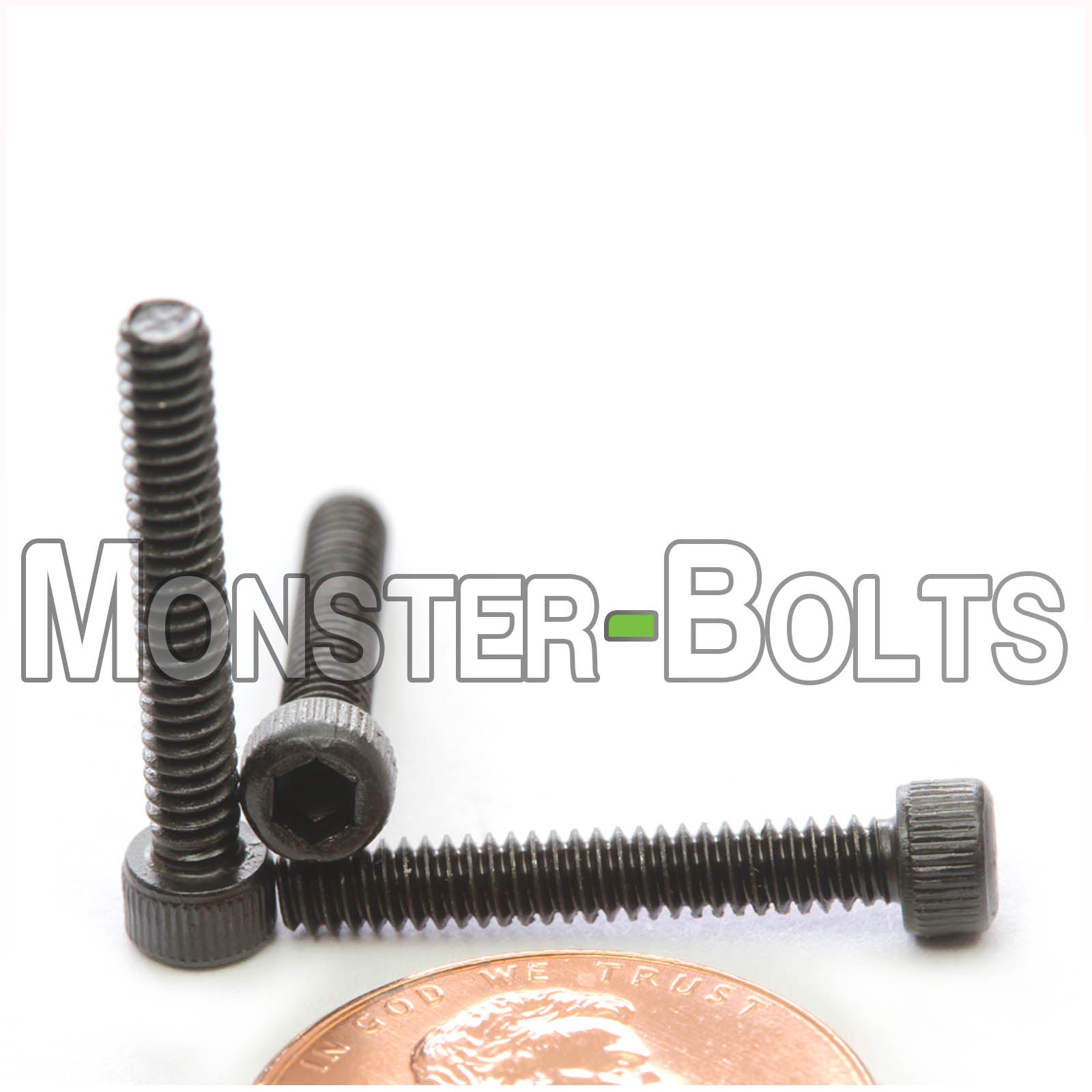 #4-40 x 3/4 inch socket head screw, alloy steel with black oxide finish.