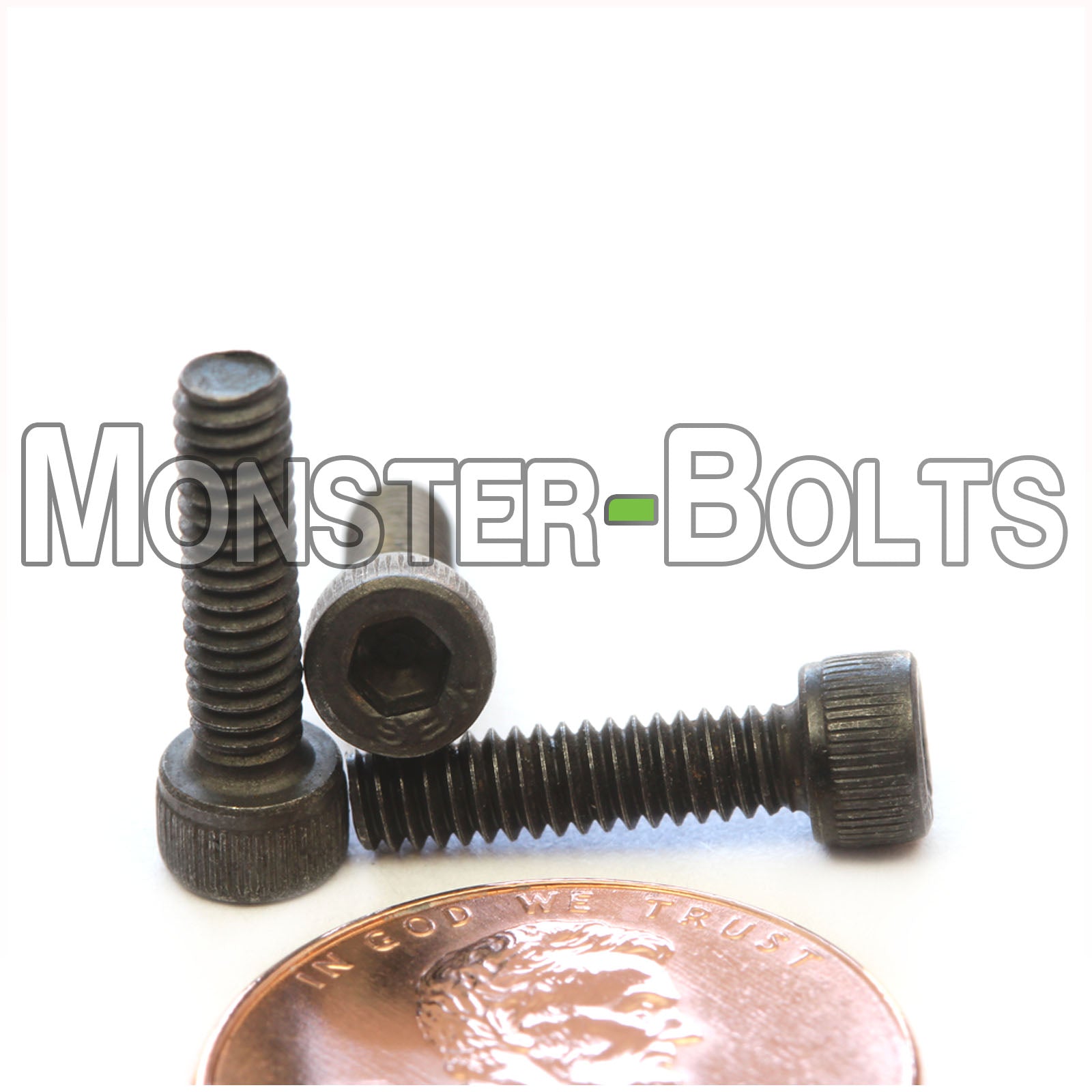 #5-40 x 1/2 inch Socket Head Cap screw, alloy steel with black oxide finish.