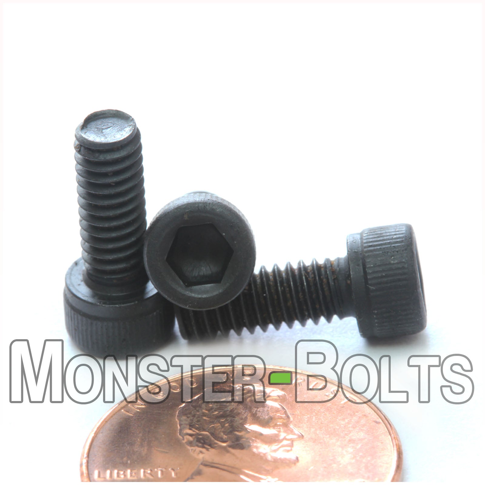 #8-32 x 7/16" Socket Head Cap screw, alloy steel with black oxide finish.