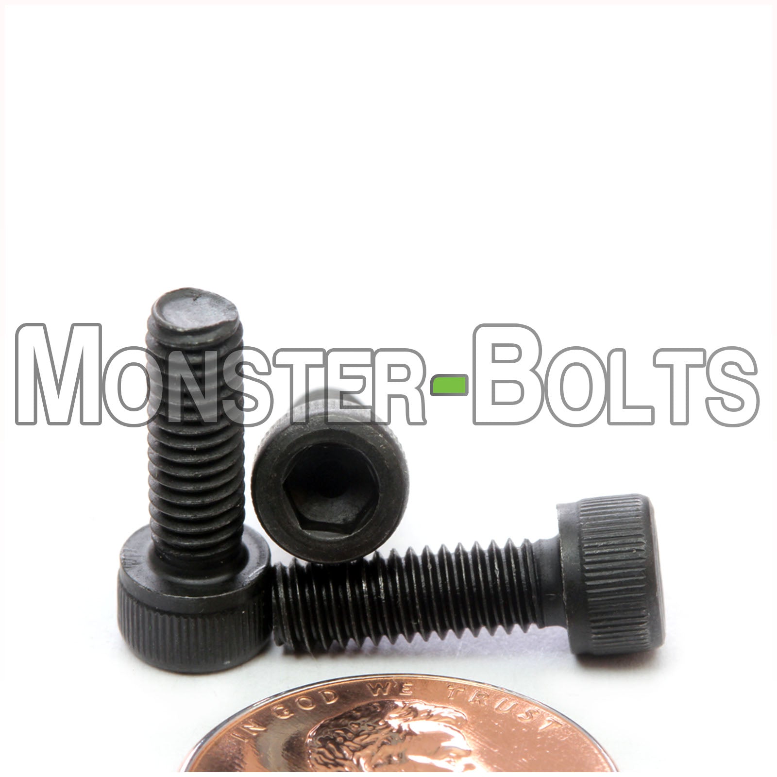 #8-36 x 1/2 inch Socket Head Cap screw, alloy steel with black oxide finish.