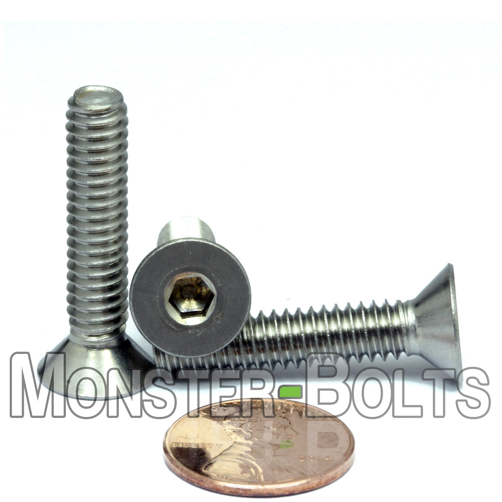 1/4"-20 Stainless Steel Flat Head Socket Cap screws, 18-8 / A2