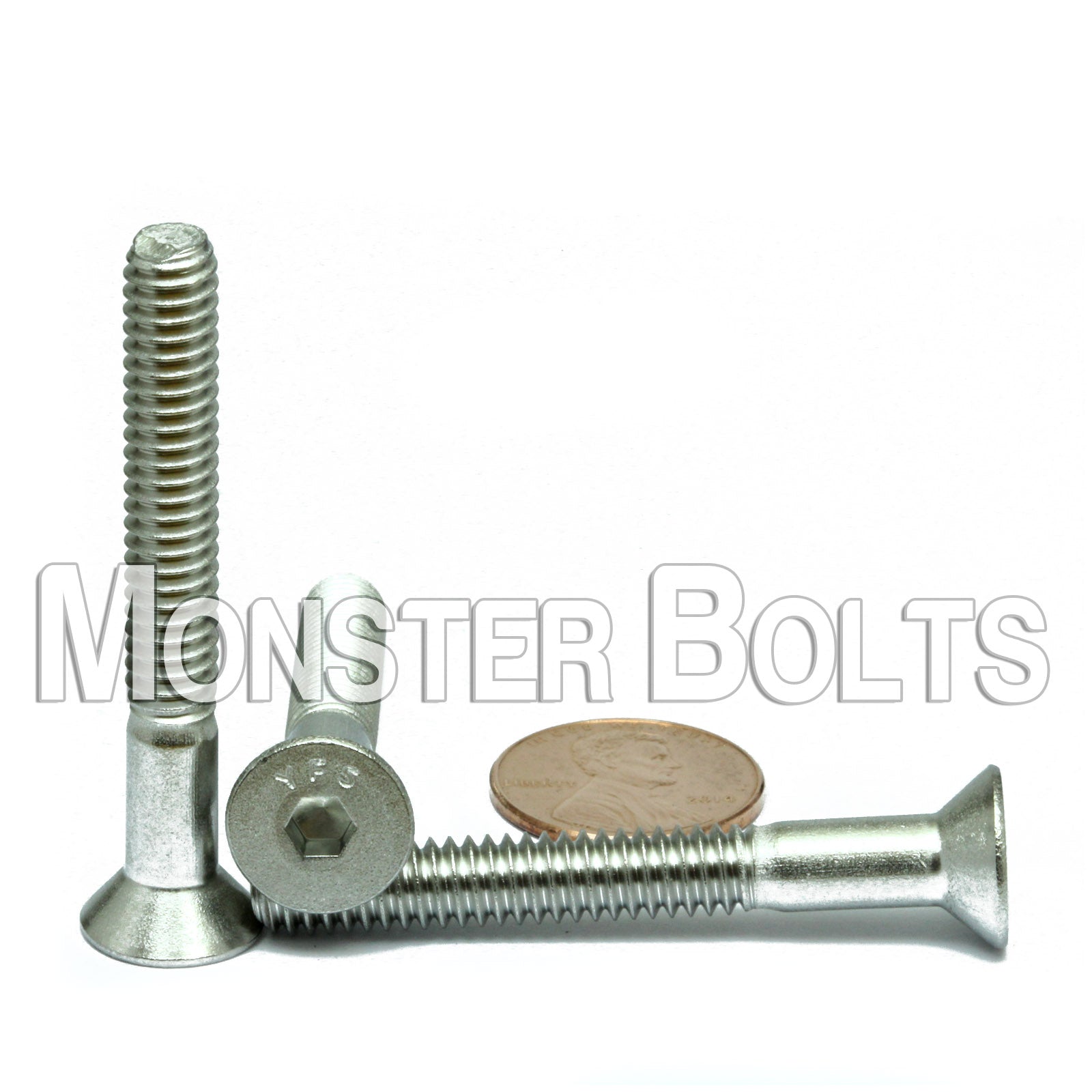 1/4"-20 Stainless Steel Flat Head Socket Cap screws, 18-8 / A2