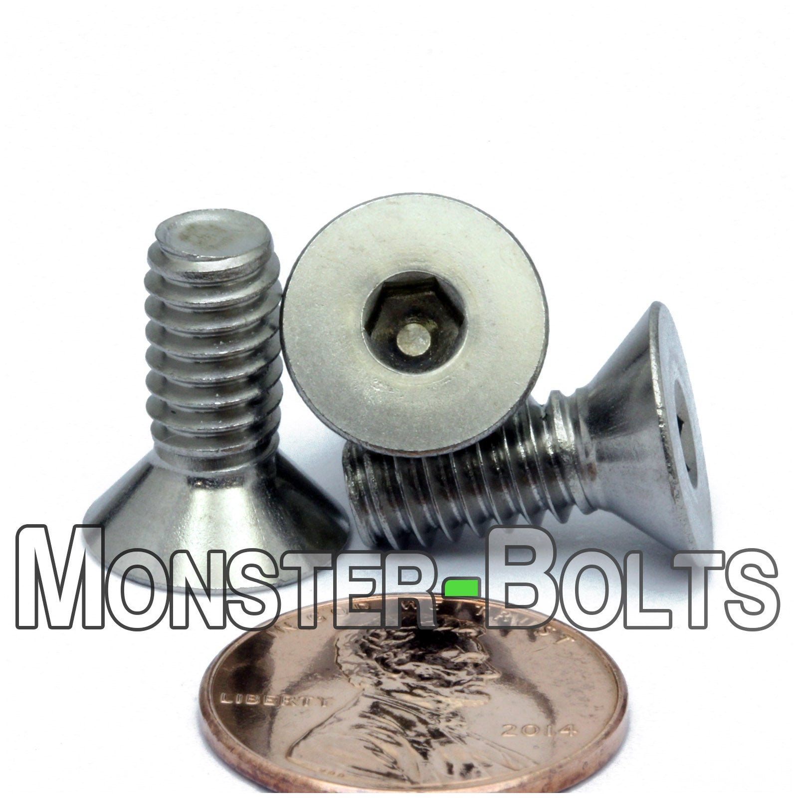 1/4"-20 Stainless Steel Flat Head Socket Cap screws, 18-8 / A2