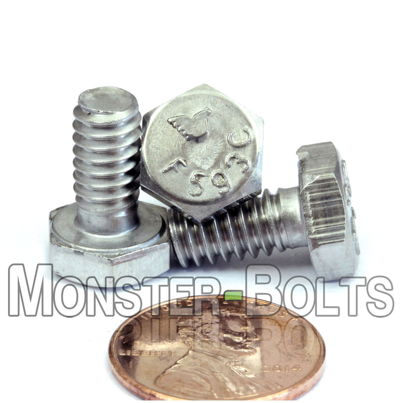 1/4"-20 - Stainless Steel Hex Cap Bolts / screws 18-8 / A2 - Monster Bolts