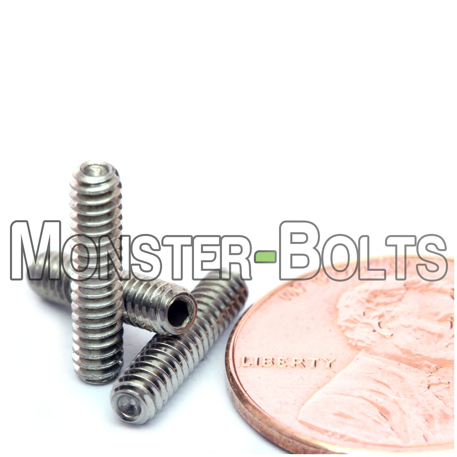 Stainless Steel #4-40 x 1/2" Allen key Cup Point set screws