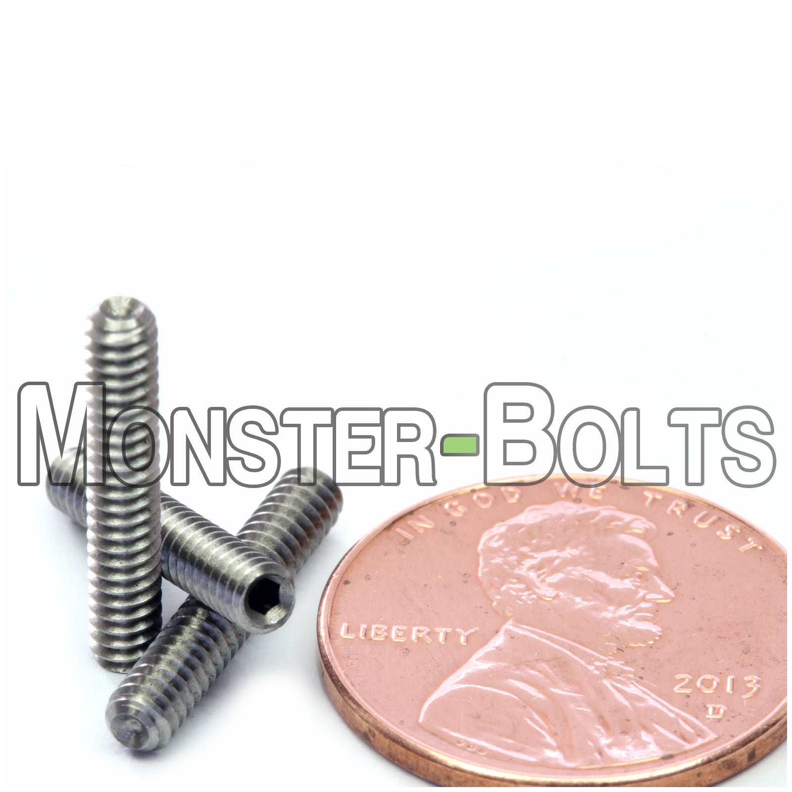 #4-40 x 5/8" Cup point socket set screws, alloy steel Stainless Steel oxide