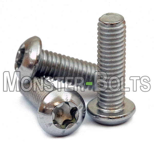 M6 Stainless Steel Button Head Socket Screws, Star / Torx Drive - Monster Bolts