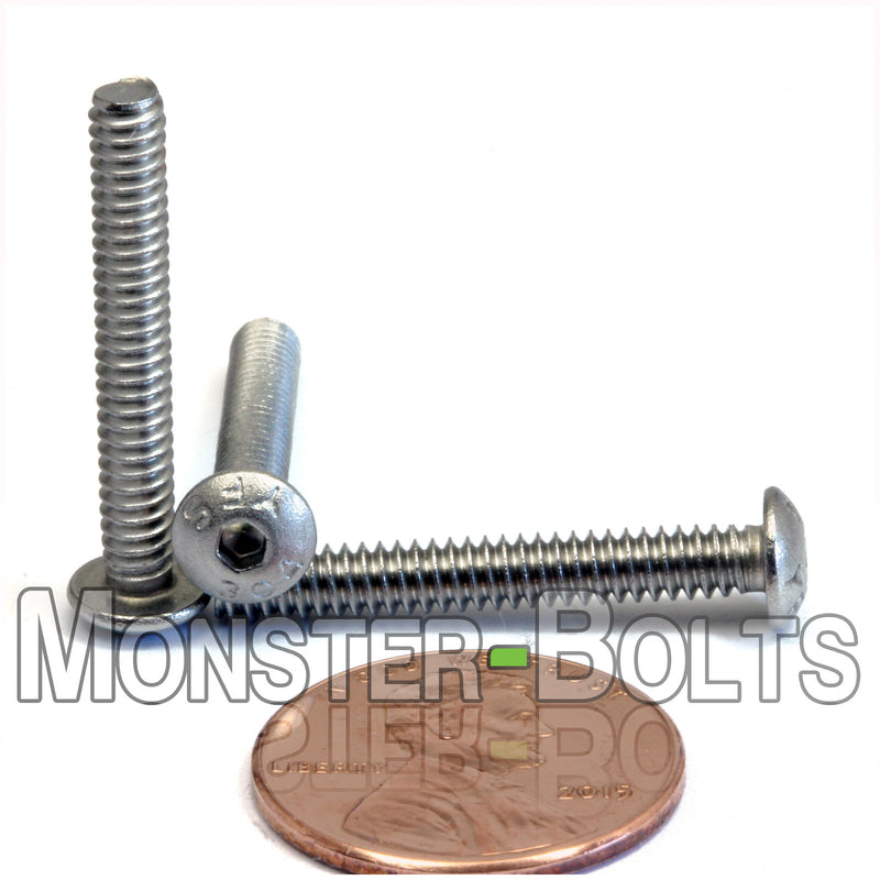 #6-32 Stainless Steel Button Head Socket Cap screws, 18-8 / A2