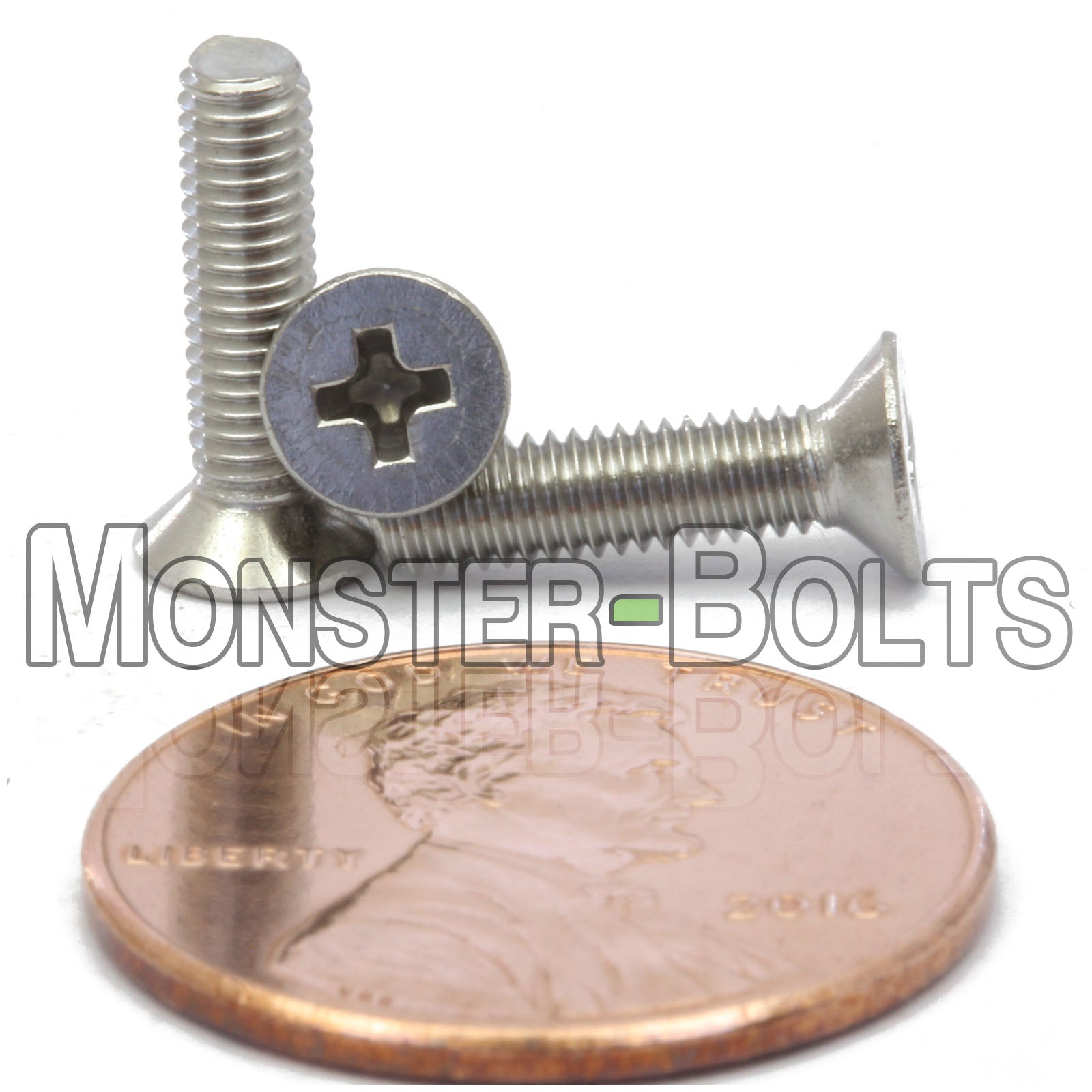 Stainless Steel M3 x 12mm Phillips Flat Head screws.