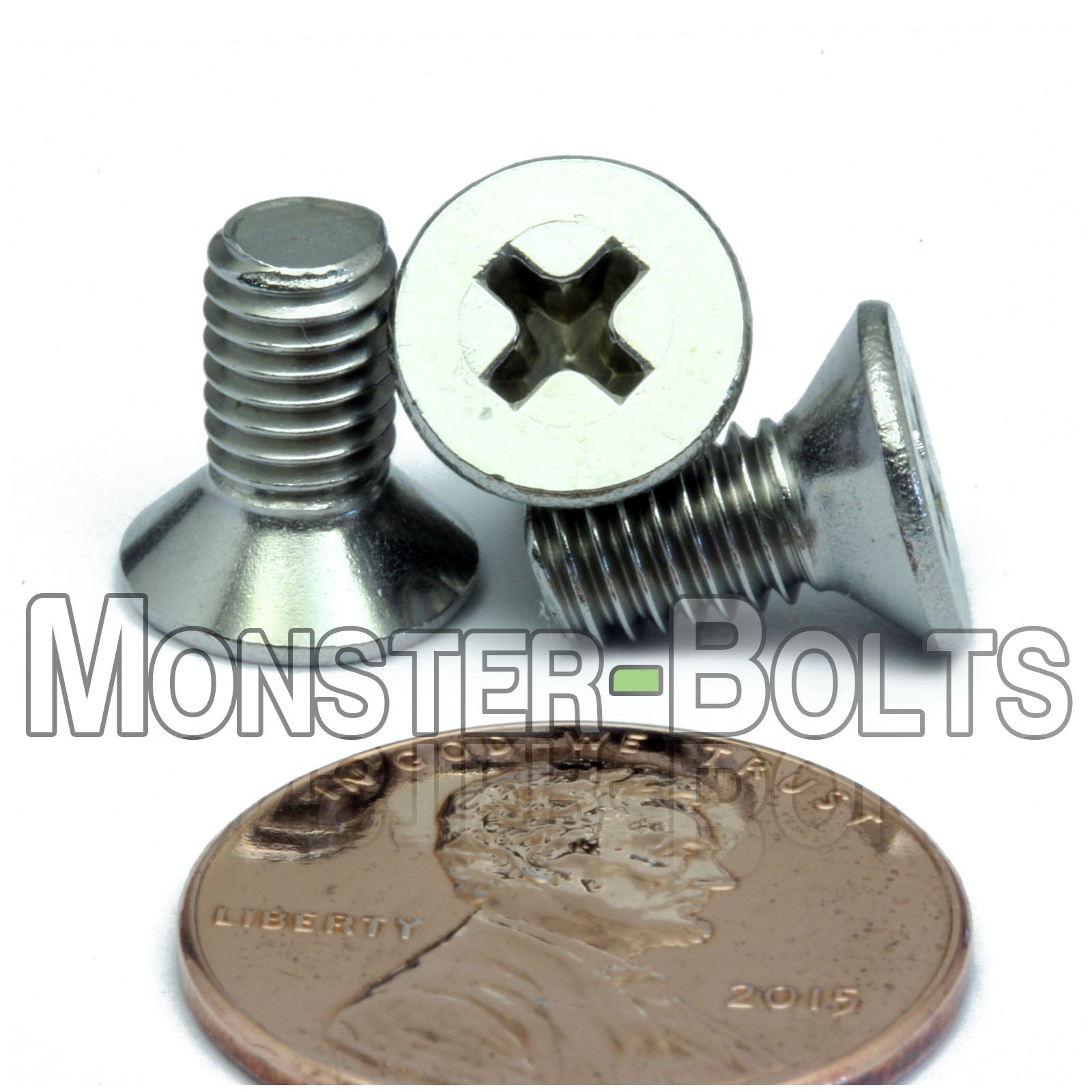 Stainless Steel metric M5 x 10mm Phillips Flat Head machine screws.