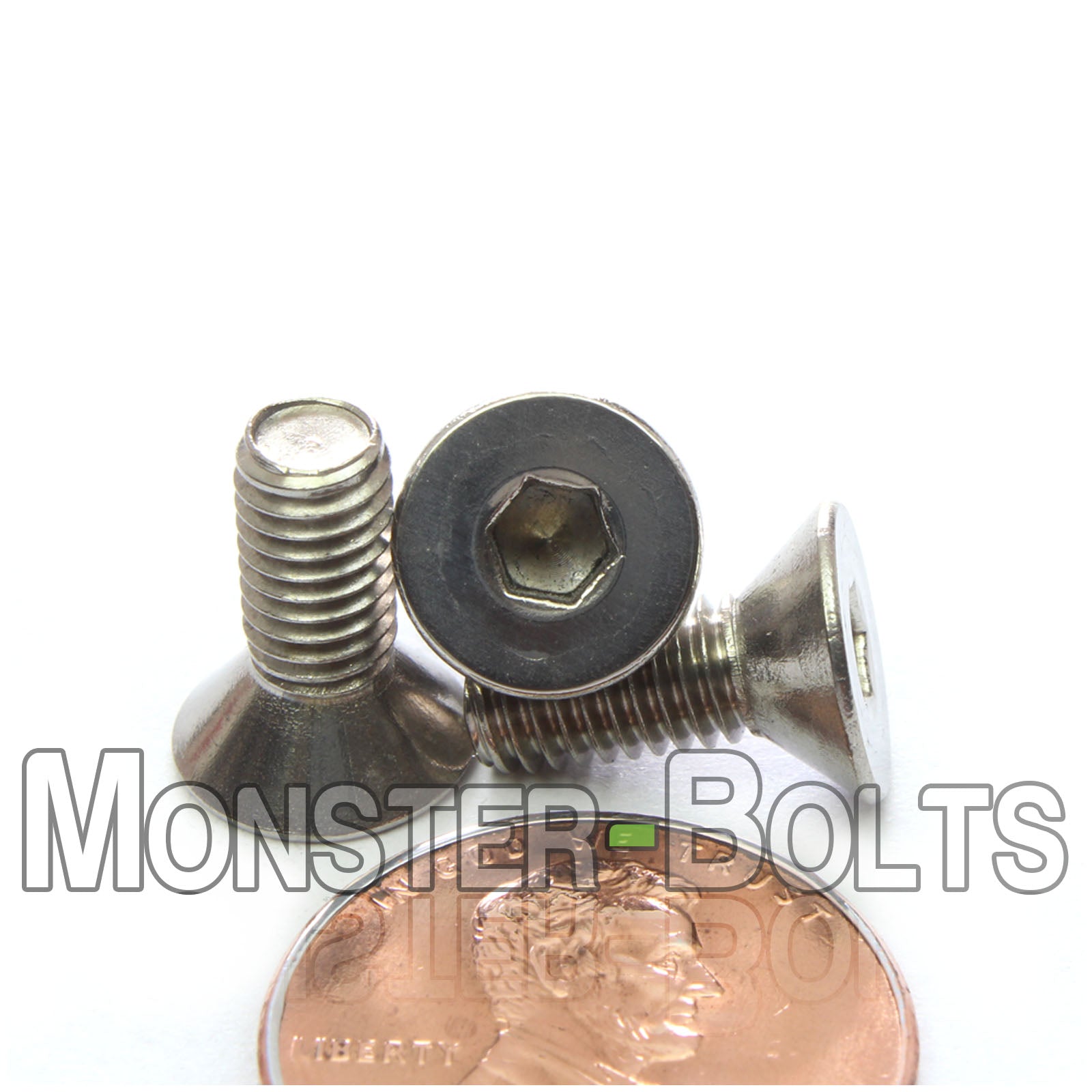 #10-32 Stainless Steel Flat Head Socket Cap screws, 18-8 / A2, Fine Thread