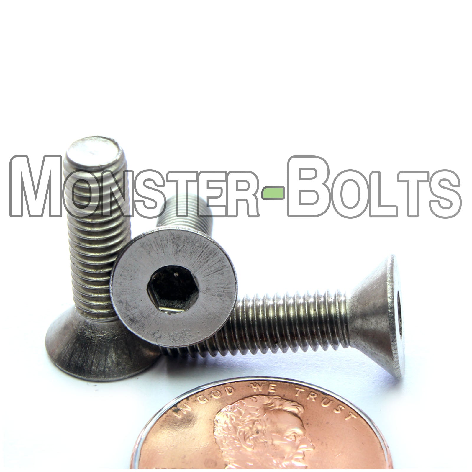 #10-32 Stainless Steel Flat Head Socket Cap screws, 18-8 / A2, Fine Thread