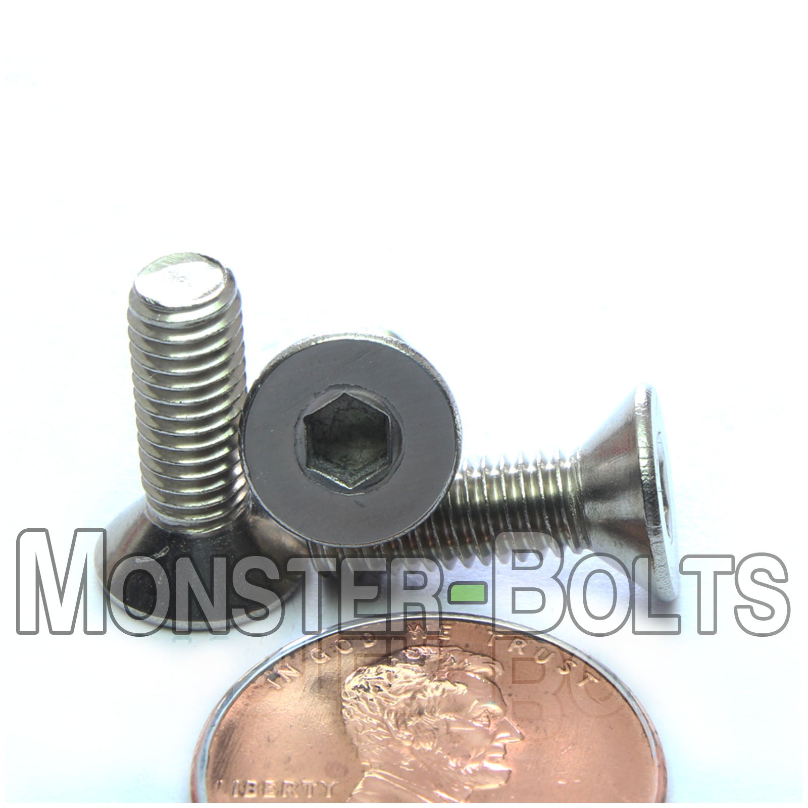 #10-32 Stainless Steel Flat Head Socket Cap screws, 18-8 / A2, Fine Thread