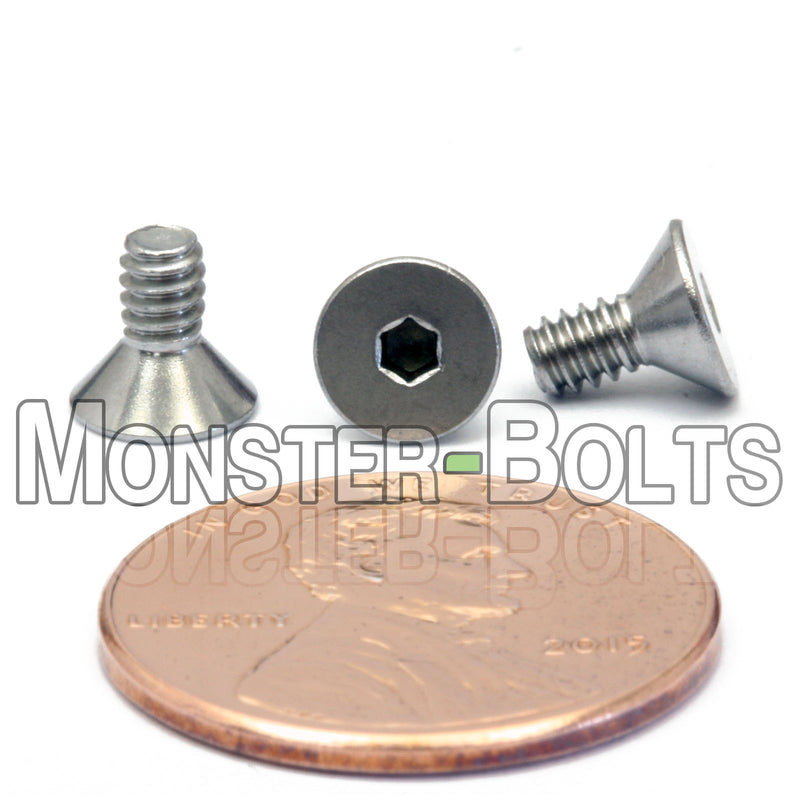 #4-40 Stainless Steel Flat Head Socket Cap screws, 18-8 / A2