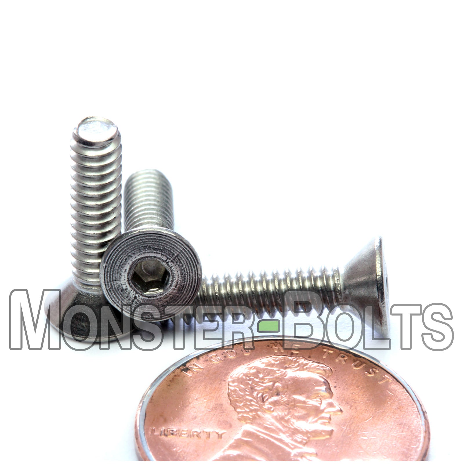 #6-32 Stainless Steel Flat Head Socket Cap screws, 18-8 / A2